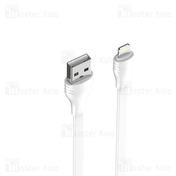 کابل لایتنینگ الدینیو LDNIO LS553 Lightning Efficiency Charging Data Cable طول 3 متر توان 2.1 آمپر